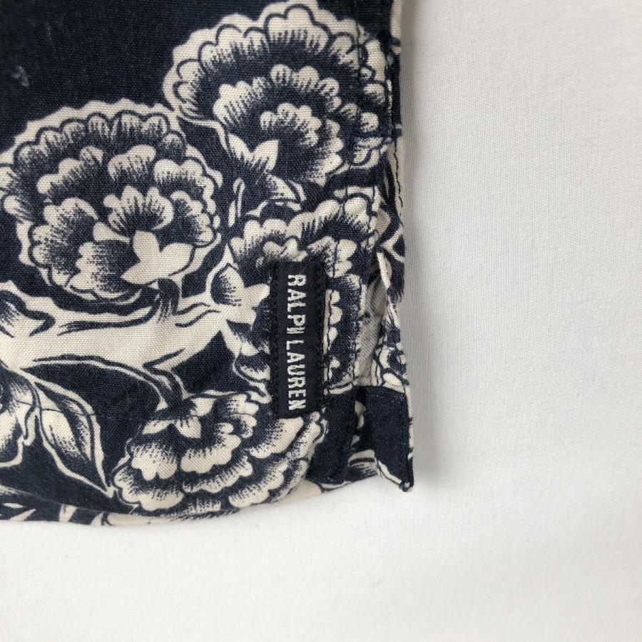 ラルフローレン POLO JEANS COMPANY 総柄 花柄 オープンカラー
