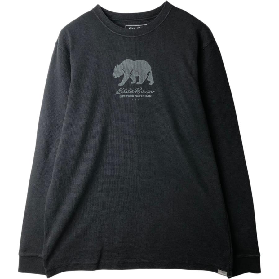 古着 サンフェード　サーマル　ロングTシャツ Bauer Eddie 90s ～90年代 白 USA サーマルロングTシャツ ヘンリーネック SIGNAL トップス