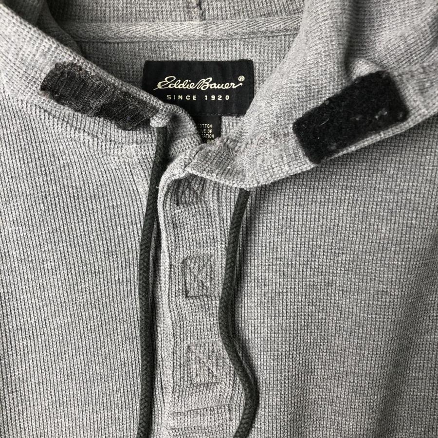 Eddie Bauer（エディーバウアー） 古着 00年代 ヘンリーネック フード 