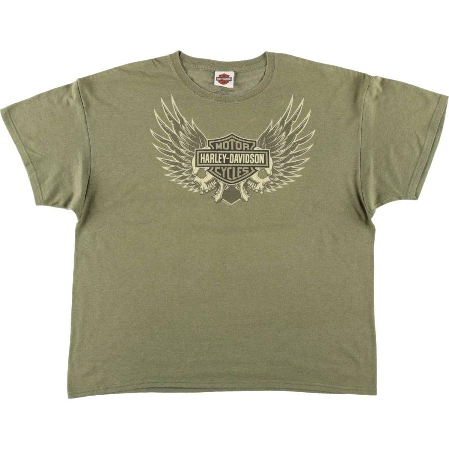 古着 ハーレーダビッドソン Harley-Davidson スカルウィング モーター