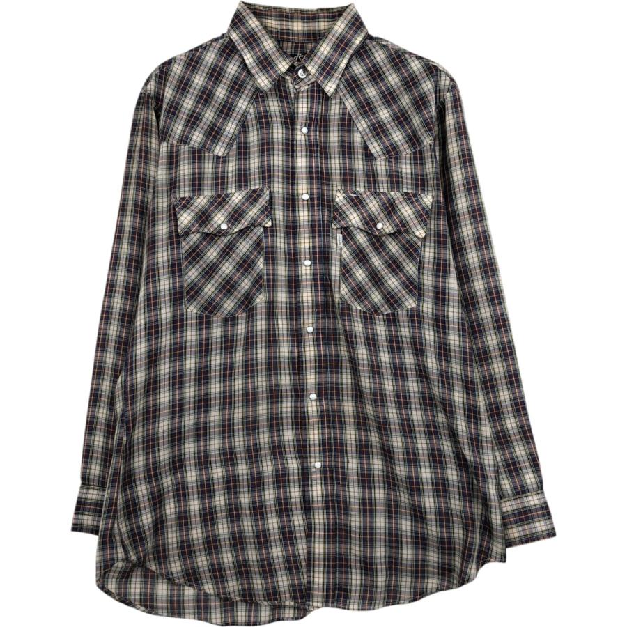 古着 リーバイス Levi's チェック柄 長袖 ウエスタンシャツ メンズL相当/eaa628938 Levi's（リーバイス） 古着 チェック柄 長袖 ウエスタンシャツ メンズL