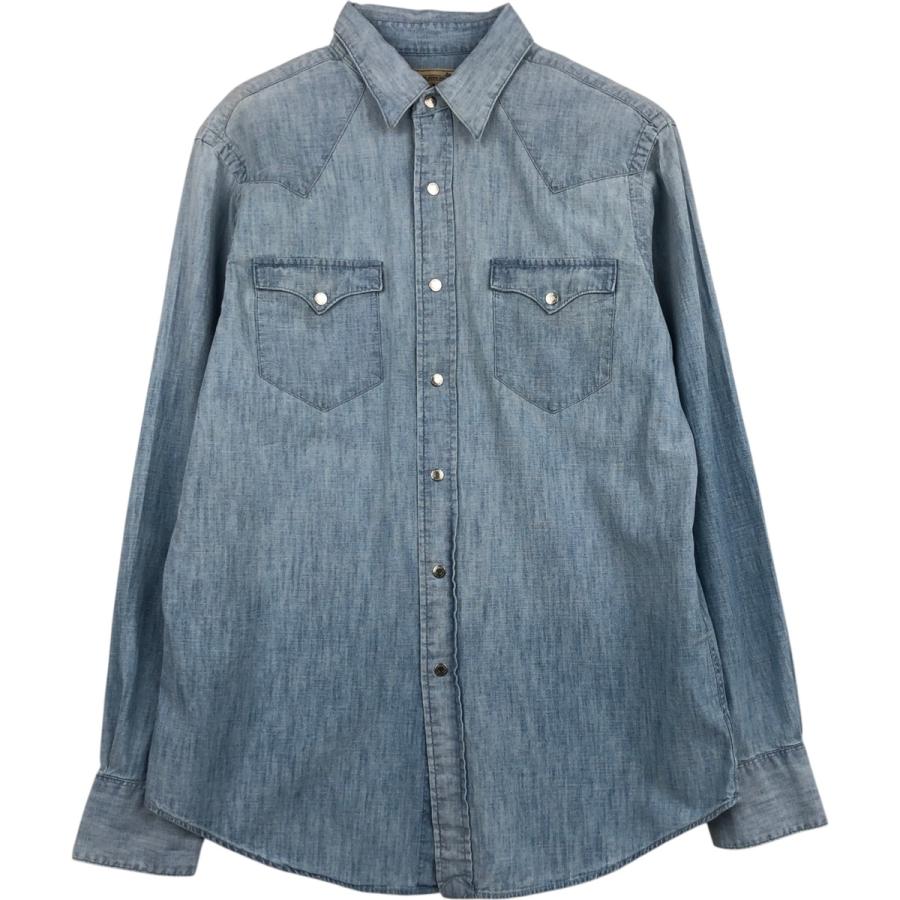 古着 ラルフローレン Ralph Lauren POLO RALPH LAUREN CLASSIC FIT シャンブレー 長袖 ウエスタンシャツ メンズM相当/eaa628939 古着 ラルフローレン Ralph Lauren POLO RALPH LAUREN CLASSIC FIT