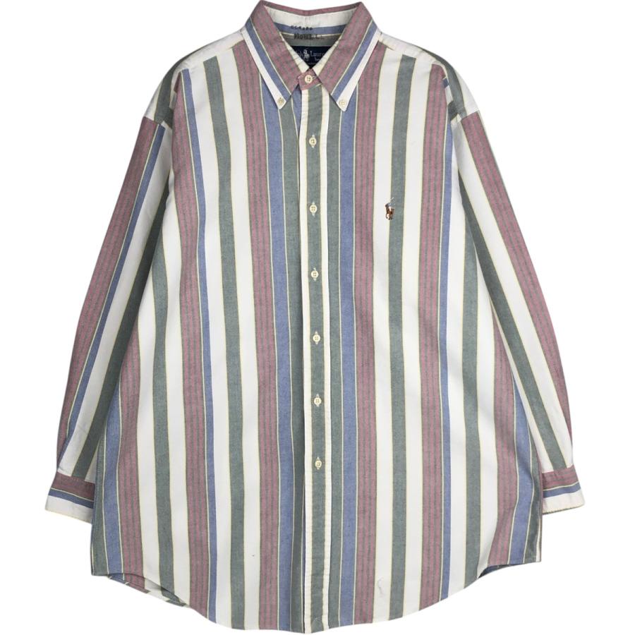 古着 ラルフローレン Ralph Lauren YARMOUTH マルチストライプ 長袖