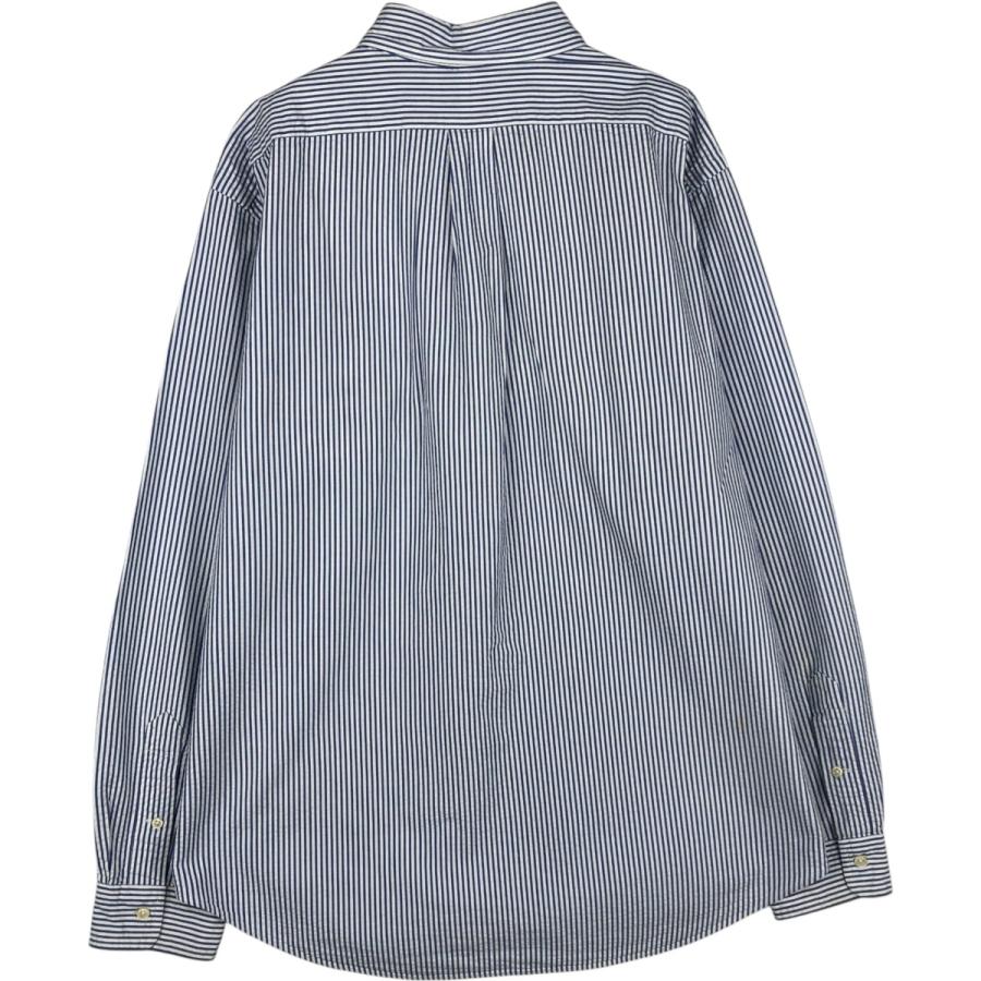 ポロラルフローレン　ボタンダウン長袖シャツ ストライプ シアサッカー 古着 ラルフローレン Ralph Lauren CLASSIC FIT シアサッカー 長袖