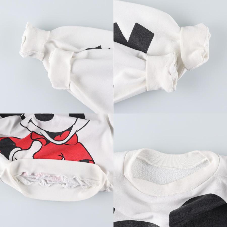 古着 90年代 ディズニー DISNEY MICKEY MOUSE ミッキーマウス 大判プリント キャラクタースウェットシャツ トレーナー USA製 メンズL相当 ヴィンテージ/eaa629130 古着 90年代 ディズニー ミッキーマウス 大判プリント キャラクター