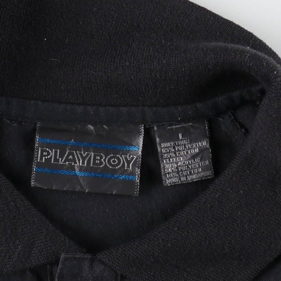 古着 プレイボーイ PLAYBOY 切替 長袖 ポロシャツ メンズL相当/eaa629137 古着 プレイボーイ PLAYBOY 切替 長袖 ポロシャツ メンズL相当