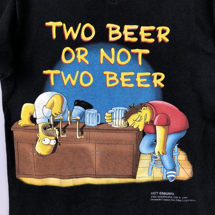 古着 00年代 スクリーンスターズ SCREEN STARS THE SIMPSONS シンプソンズ Vネック パロディ キャラクタープリントTシャツ レディースM相当/eaa629179 SCREEN STARS（スクリーンスターズ） 古着 00年代 THE SIMPSONS