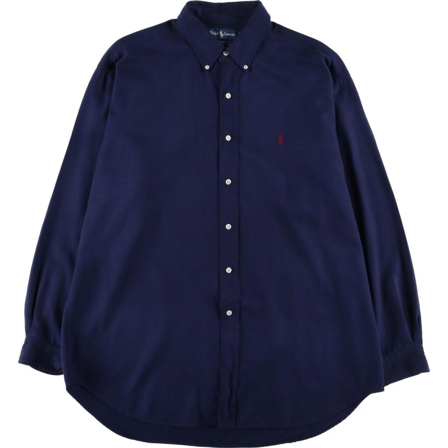古着 ラルフローレン Ralph Lauren BLAKE シルク×コットン 長袖 ボタン