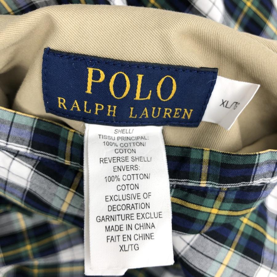 古着 ラルフローレン POLO RALPH LAUREN チェック柄 リバーシブル