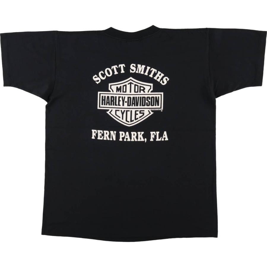 Harley Davidson ハーレー Tシャツ USA製 アメカジ バイカー 古着 ハーレーダビッドソン Harley-Davidson 鷲柄 イーグル柄 モーター