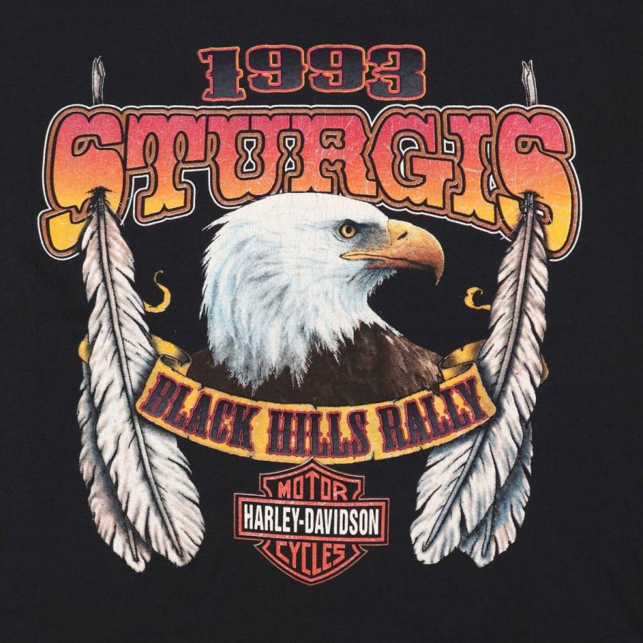 古着 ハーレーダビッドソン Harley-Davidson 鷲柄 イーグル柄 モーター