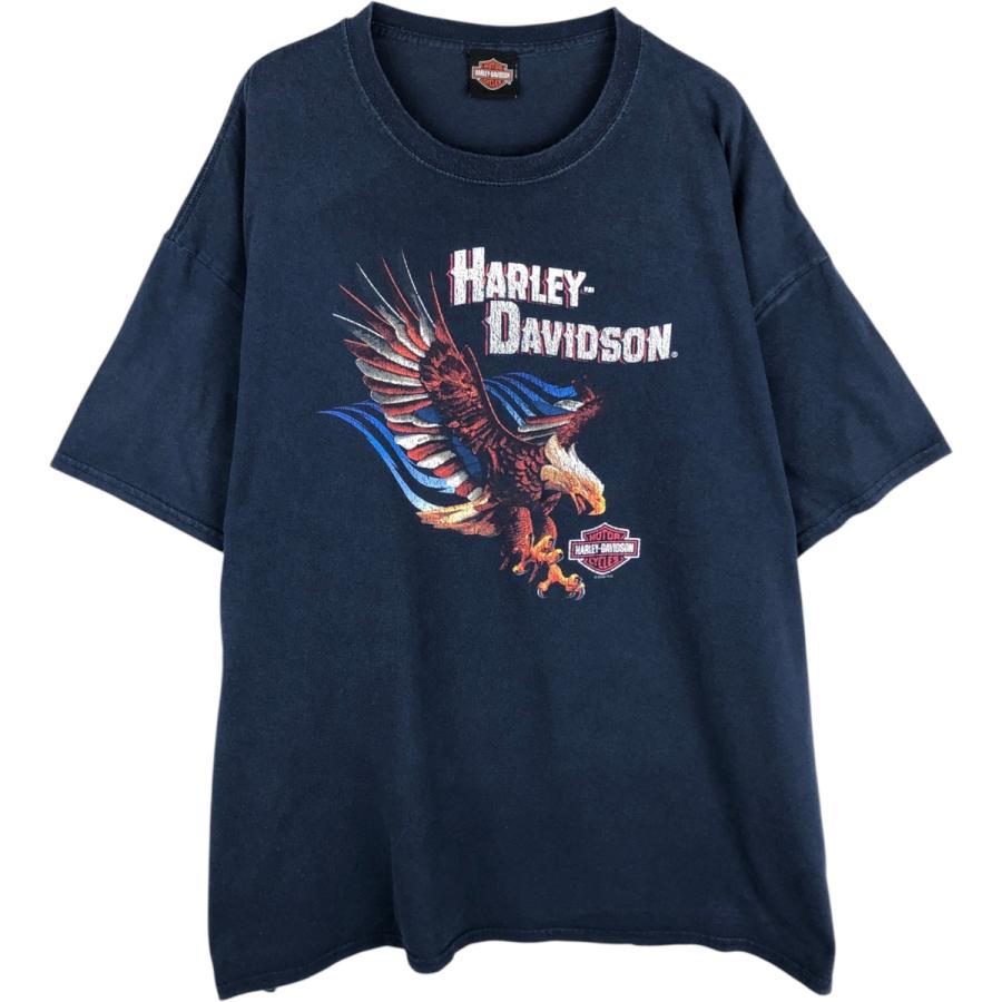 古着 ハーレーダビッドソン Harley-Davidson 鷲柄 イーグル柄 モーター