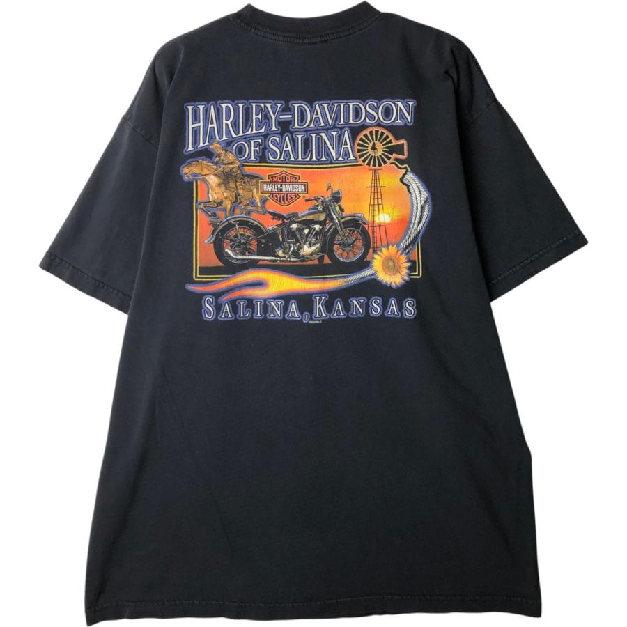 古着 00年代 ハーレーダビッドソン Harley-Davidson 鷲柄 イーグル柄
