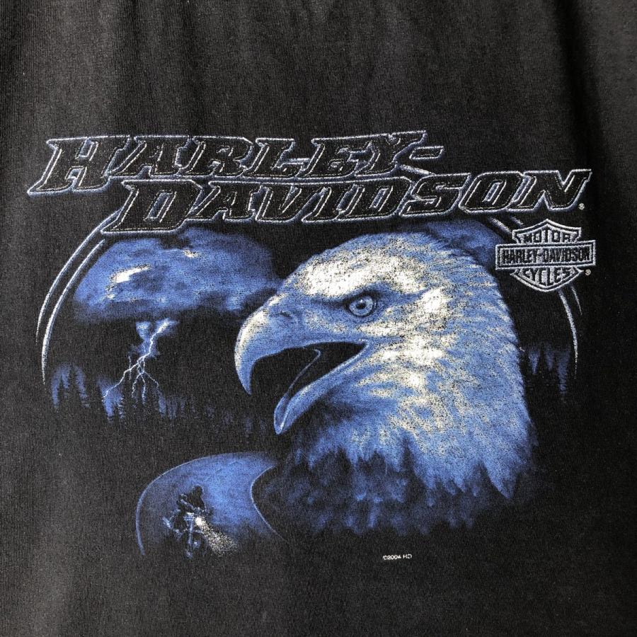 古着 00年代 ハーレーダビッドソン Harley-Davidson 鷲柄 イーグル柄