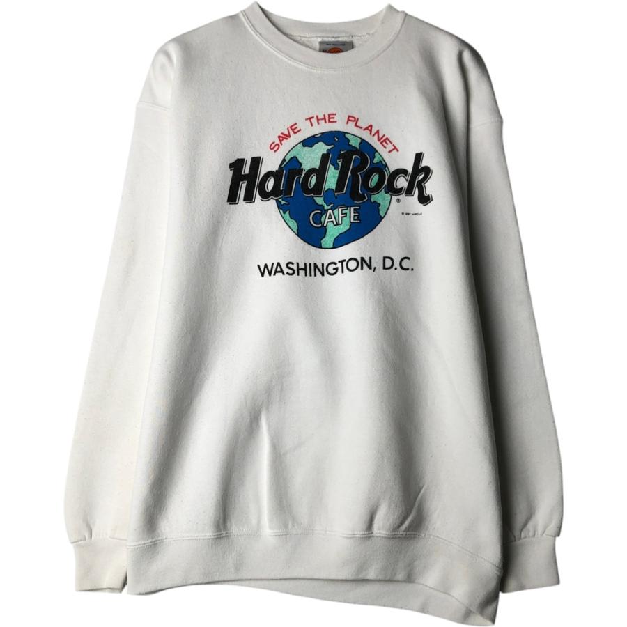 古着 90年代 ハードロックカフェ HARD ROCK CAFE カットオフ アドバタイジング スウェットシャツ トレーナー USA製 レディースL相当 ヴィンテージ /eaa494260 古着 90年代 ハードロックカフェ アドバタイジング スウェットシャツ