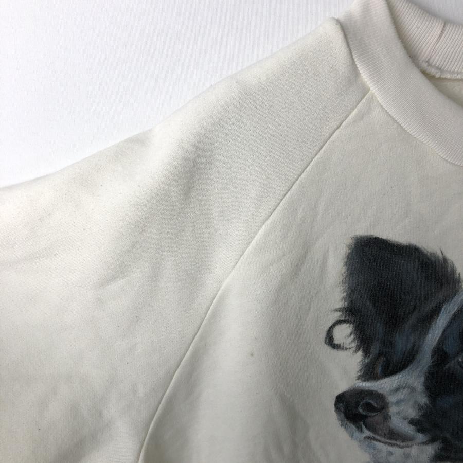古着 PAPILLON パピヨン 犬柄 アニマル スウェットシャツ トレーナー メンズXL相当/eaa630073 古着 PAPILLON パピヨン 犬柄 アニマル スウェットシャツ トレーナー