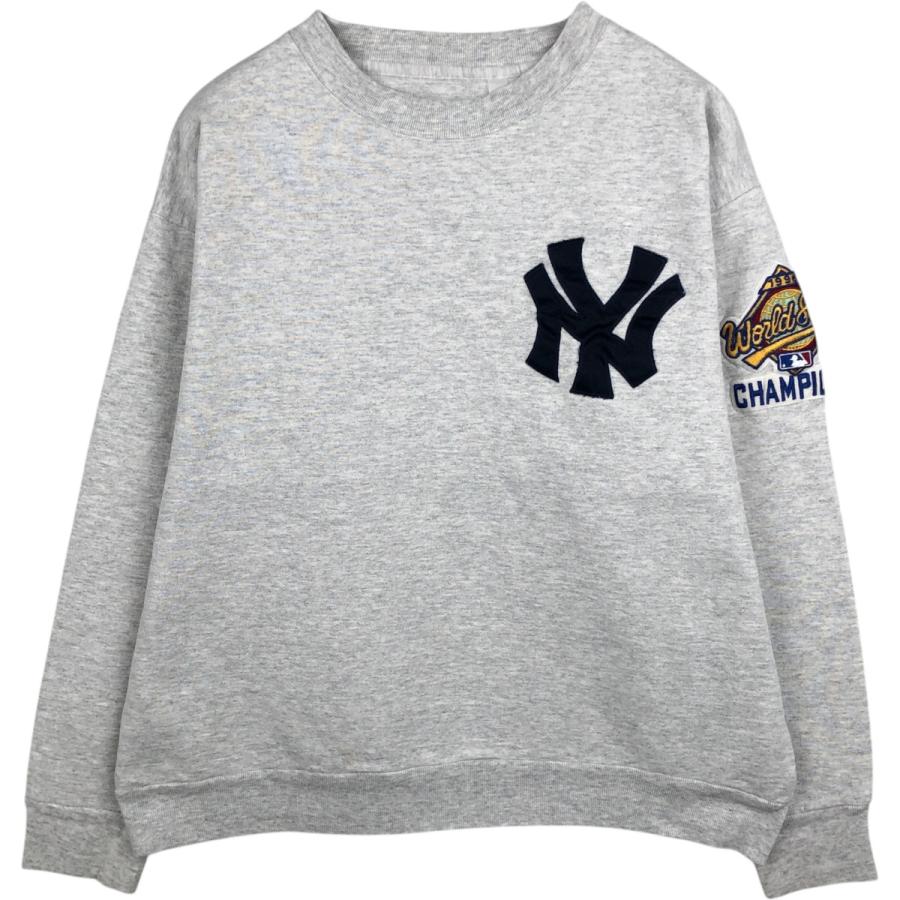 古着 90年代 MAJESTIC MLB NEW YORK YANKEES ニューヨークヤンキース ワールドシリーズ スウェットシャツ トレーナー メンズL相当 ヴィンテージ/eaa630093 古着 90年代 MAJESTIC MLB ニューヨークヤンキース ワールドシリーズ