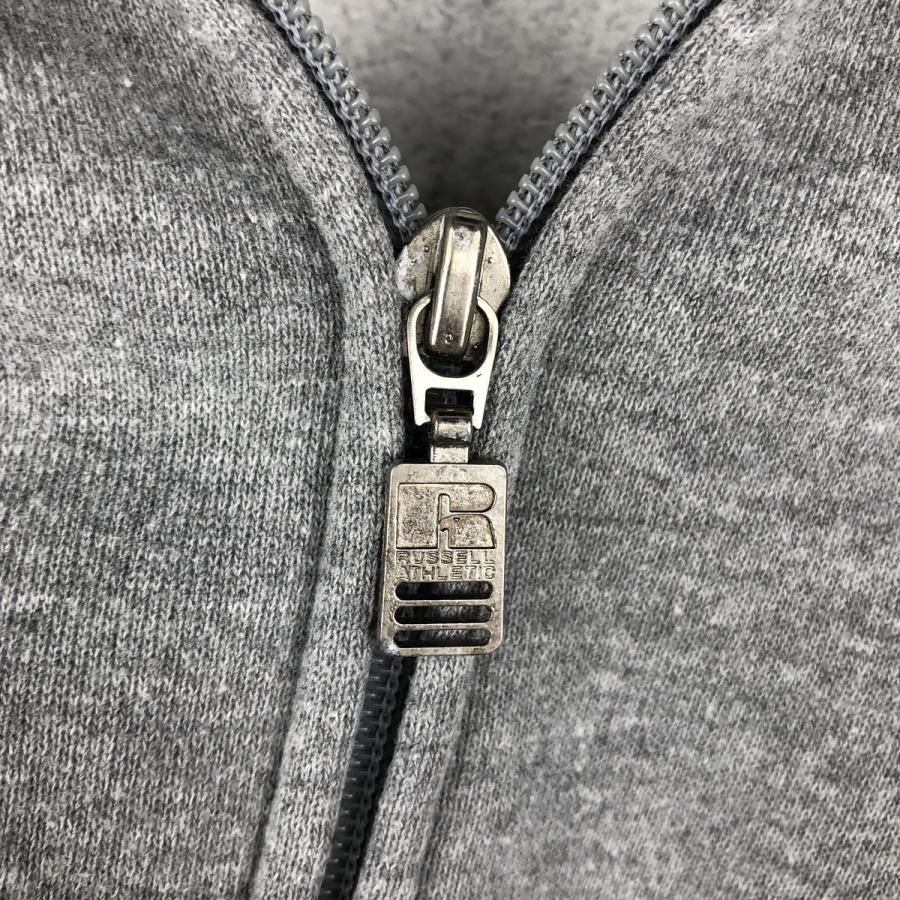 RUSSELL ATHLETIC 90-00s ジップアップパーカー (M) 古着 90~00年代 ラッセル Russell ATHLETIC スウェットフルジップ