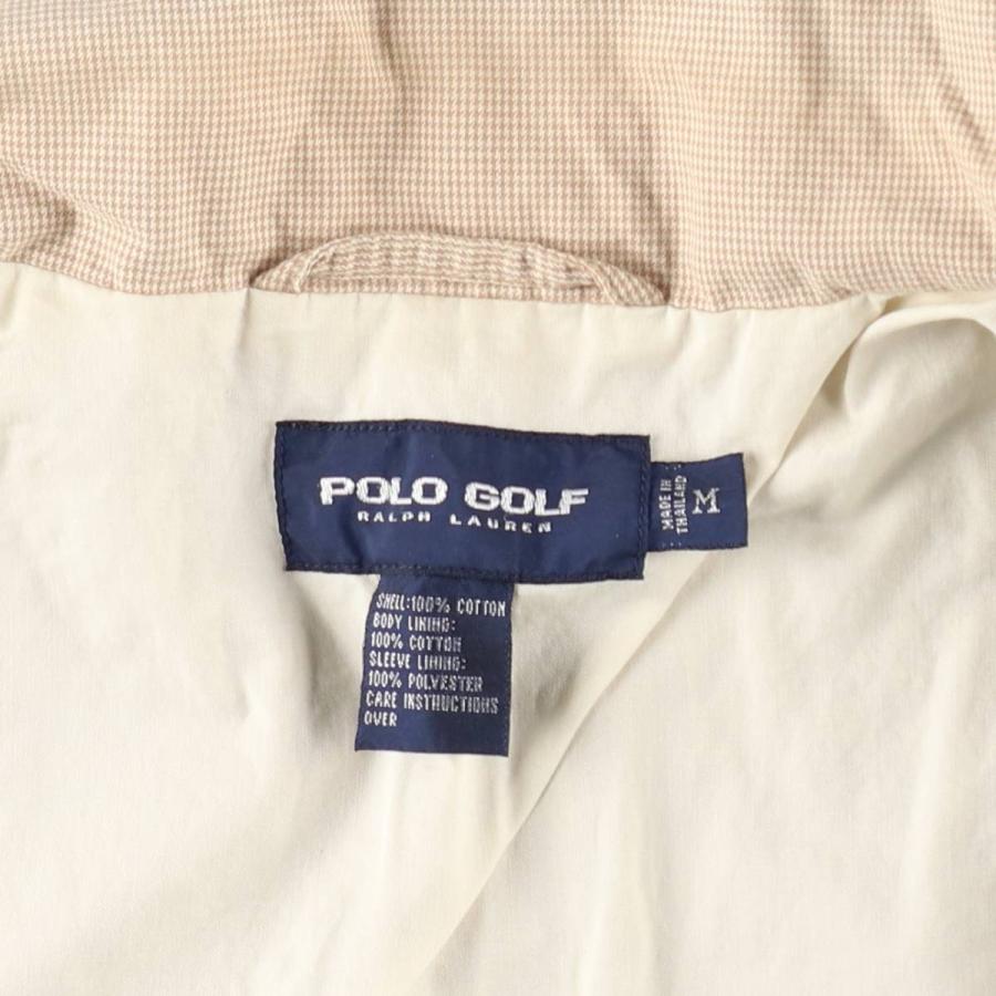 古着 ラルフローレン Ralph Lauren POLO GOLF ポロゴルフ 千鳥格子柄 コットンジャケット メンズM相当/eaa630220 古着 ラルフローレン Ralph Lauren POLO GOLF ポロゴルフ 千鳥格子柄