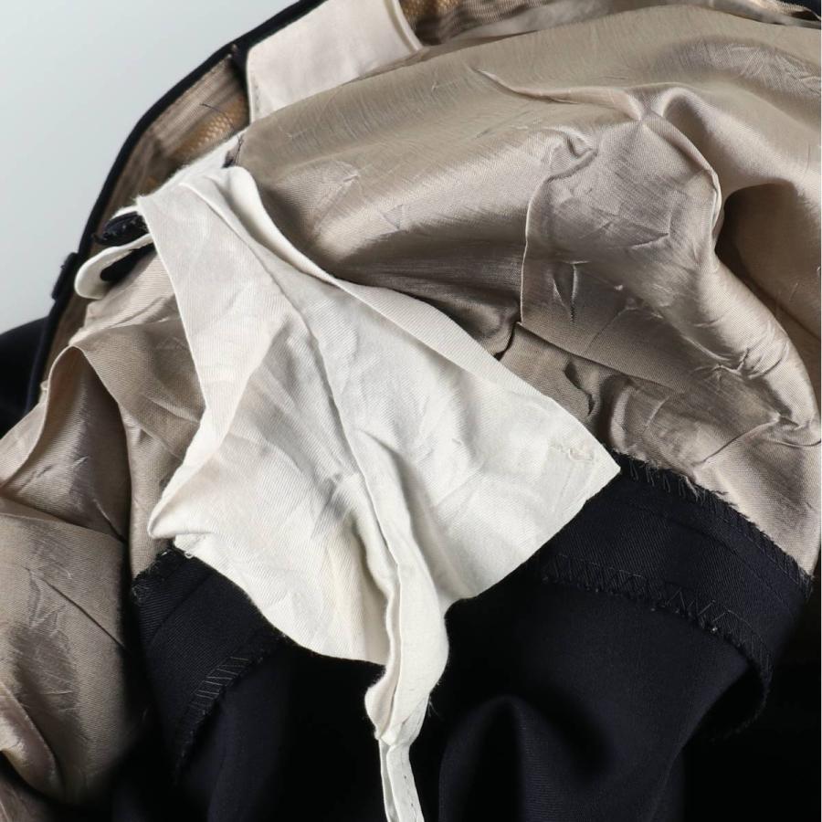80s Zanella 4タック スラックス W34×L30 ウール ワイド 古着 Zanella スリータック ウールパンツ スラックス イタリア製