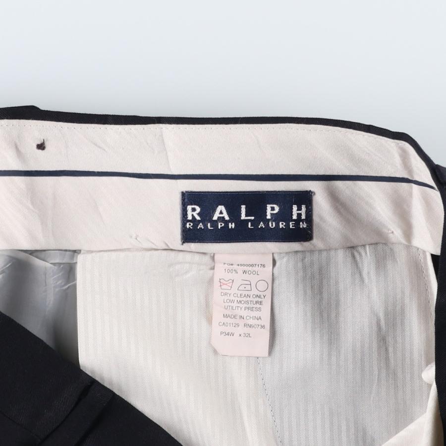 古着 ラルフローレン Ralph Lauren RALPH ツータック ウールパンツ スラックス メンズw34相当/eaa630257 古着 ラルフローレン Ralph Lauren RALPH ツータック ウールパンツ