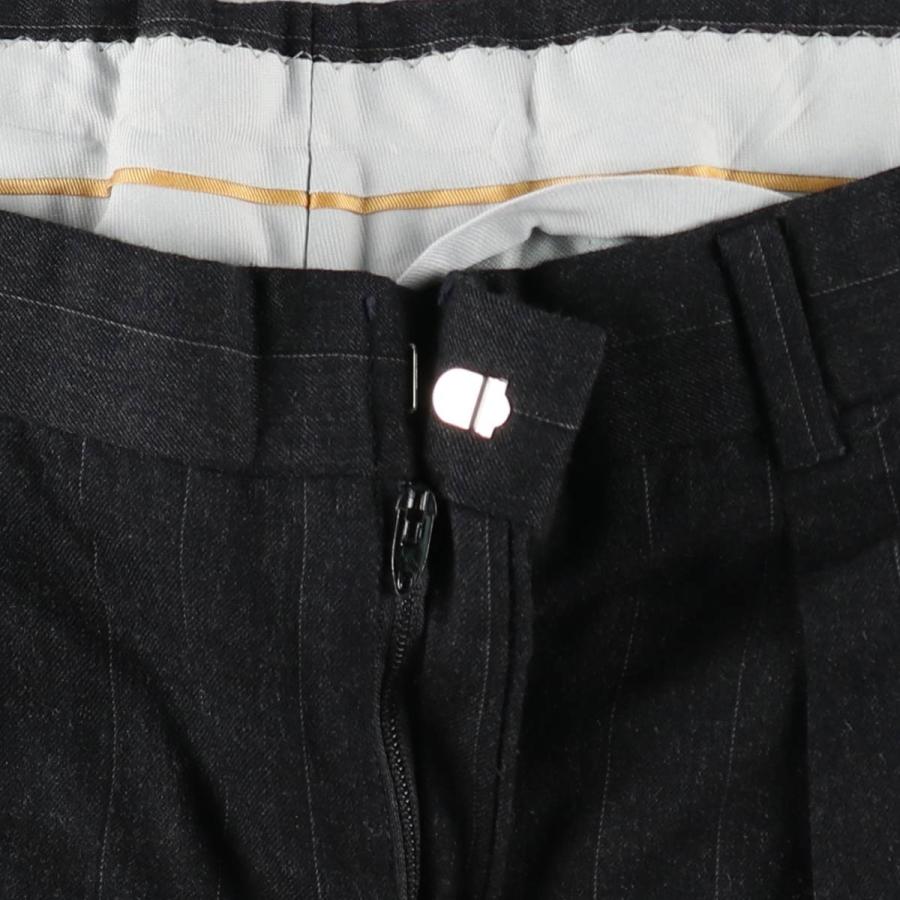 古着 ~90年代 ストライプ柄 スラックス ワイドパンツ メンズw34相当