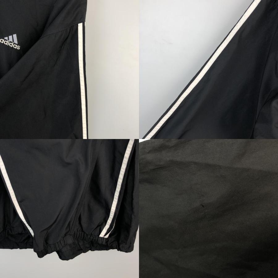 adidas（アディダス） 古着 フード付き ナイロンプルオーバー メンズM