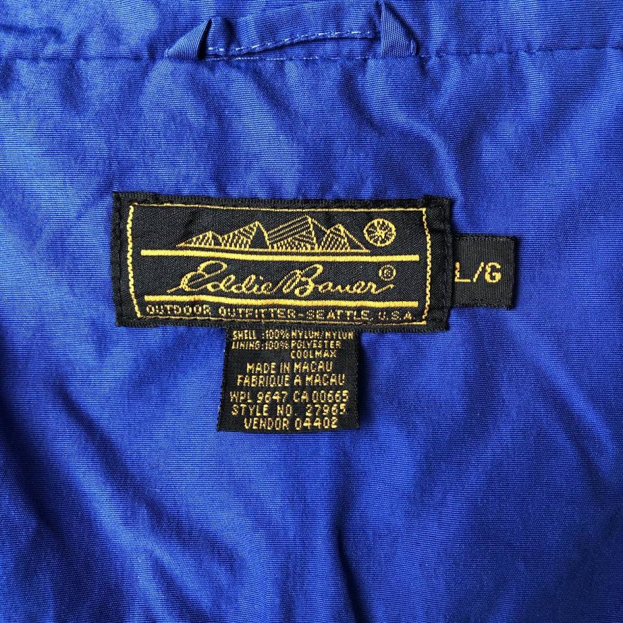 古着 80~90年代 エディーバウアー Eddie Bauer 黒タグ ナイロンジャケット メンズL相当 ヴィンテージ/eaa630333 Eddie Bauer（エディーバウアー） 古着 80~90年代 黒タグ ナイロン