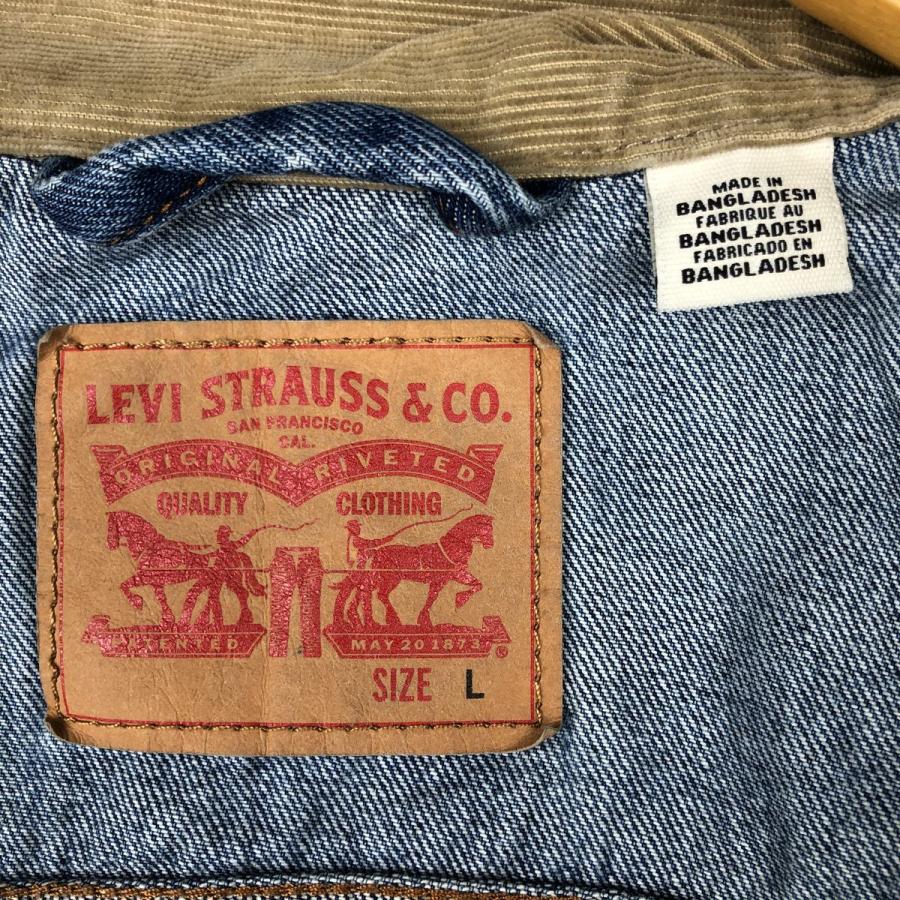 Levi's（リーバイス） 古着 コーデュロイ襟 デニムジャケット Gジャン