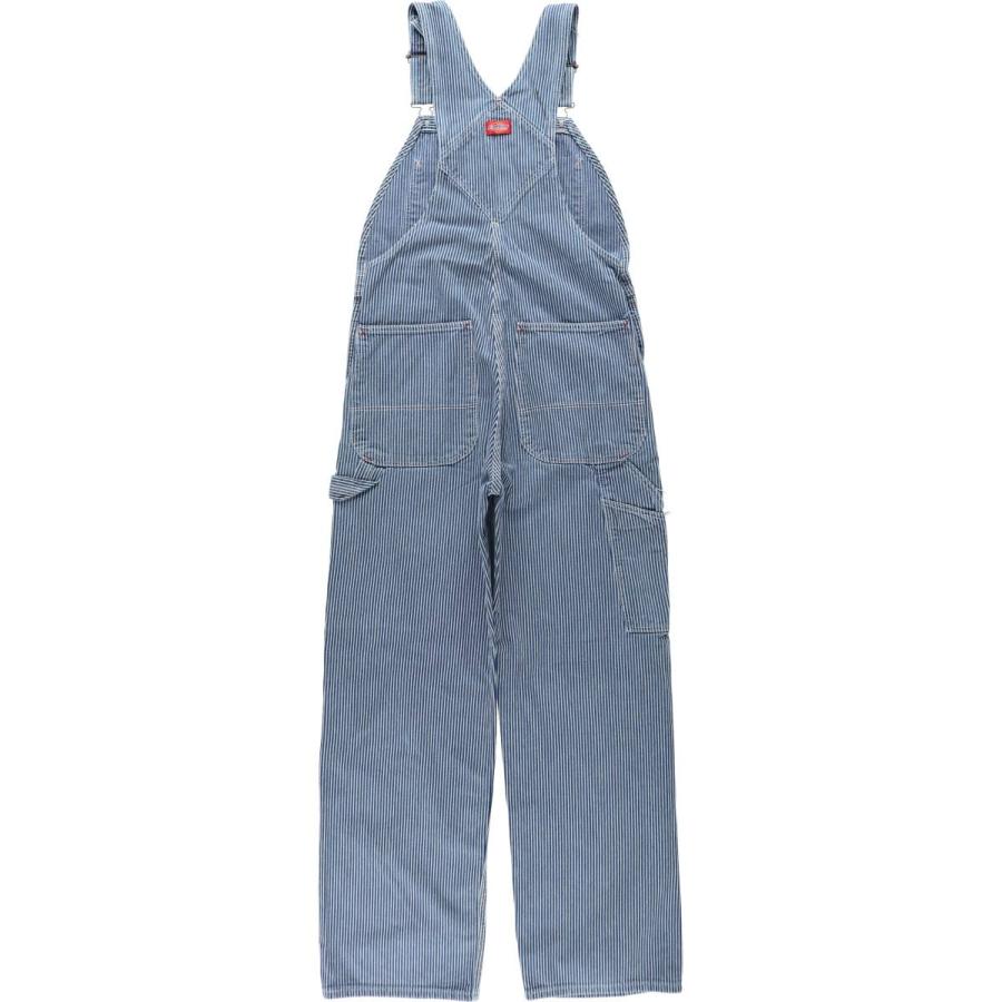 古着 ディッキーズ Dickies ヒッコリーストライプ オーバーオール USA製 メンズw34相当 /eaa630420_1