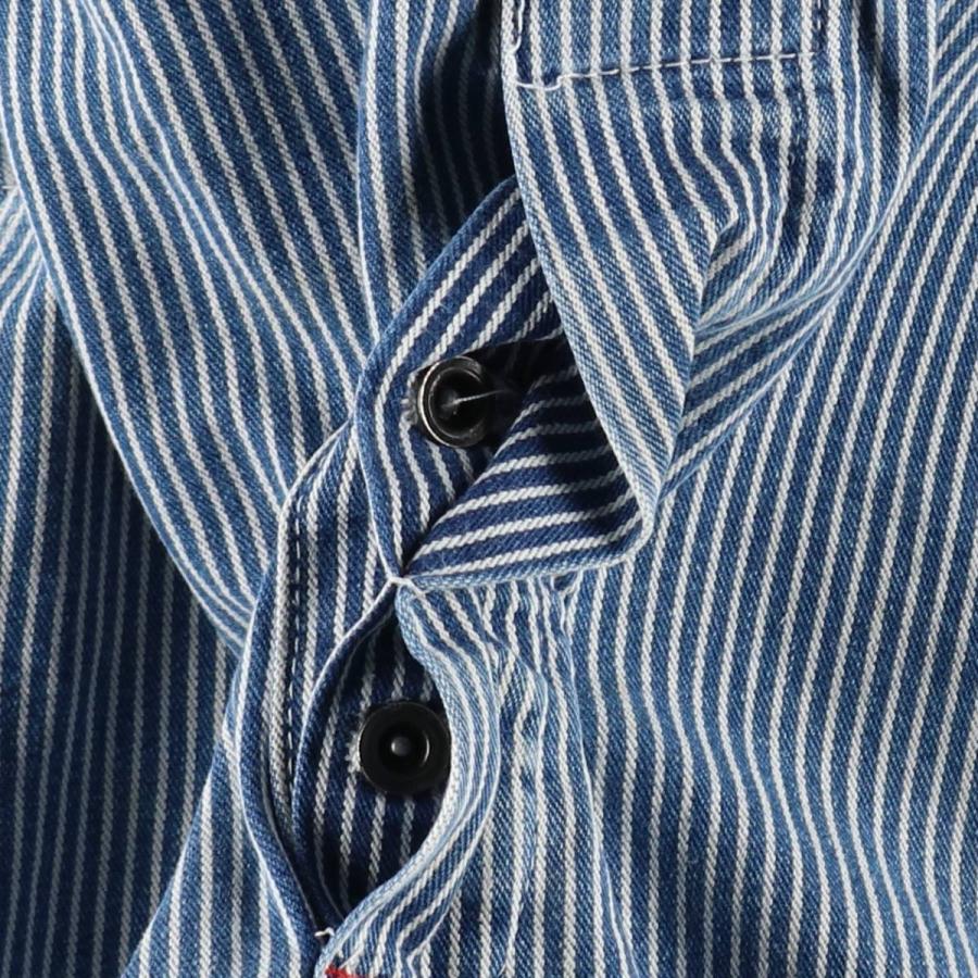 古着 ディッキーズ Dickies ヒッコリーストライプ オーバーオール USA製 メンズw34相当 /eaa630420_4