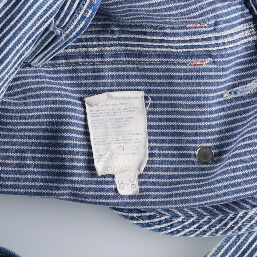 古着 ディッキーズ Dickies ヒッコリーストライプ オーバーオール USA製 メンズw36相当 /eaa630421_3