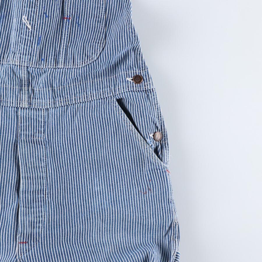 古着 ディッキーズ Dickies ヒッコリーストライプ オーバーオール USA製 メンズw36相当 /eaa630421_6