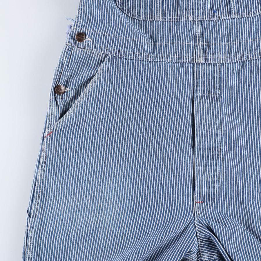 古着 ディッキーズ Dickies ヒッコリーストライプ オーバーオール USA製 メンズw36相当 /eaa630421_7