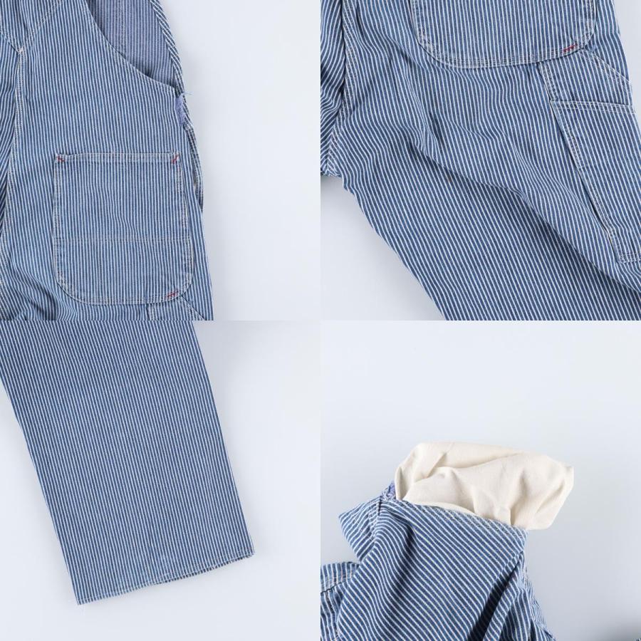古着 ディッキーズ Dickies ヒッコリーストライプ オーバーオール USA製 メンズw36相当 /eaa630421_8