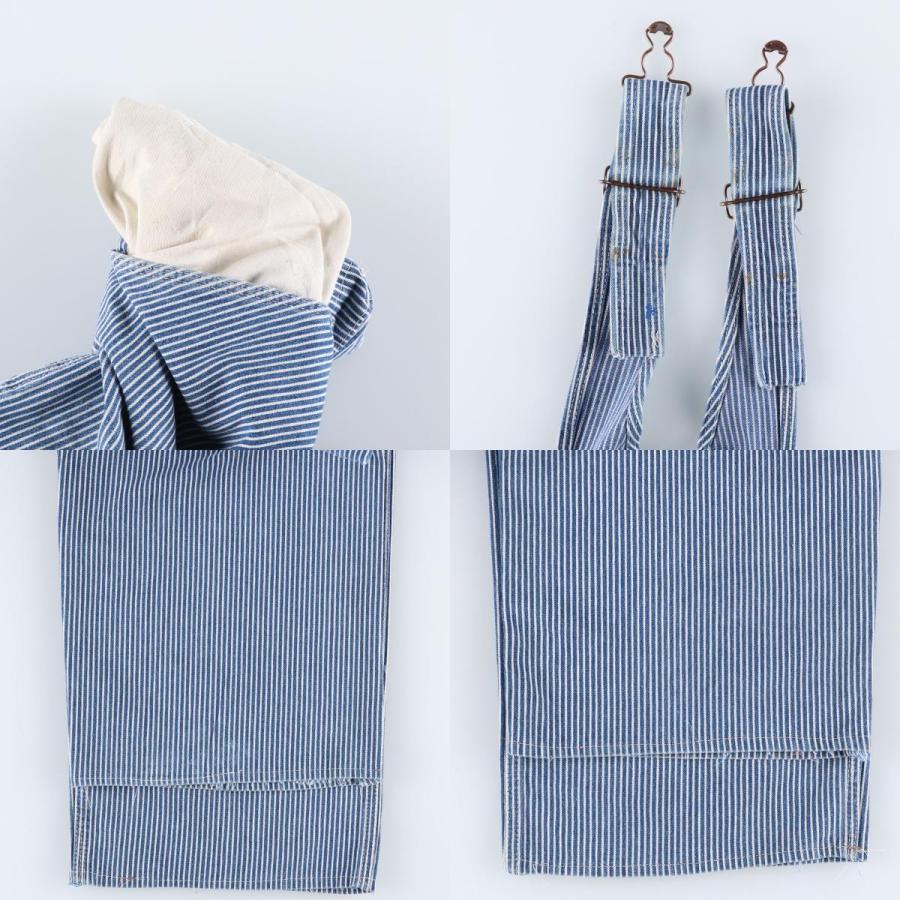古着 ディッキーズ Dickies ヒッコリーストライプ オーバーオール USA製 メンズw36相当 /eaa630421_9