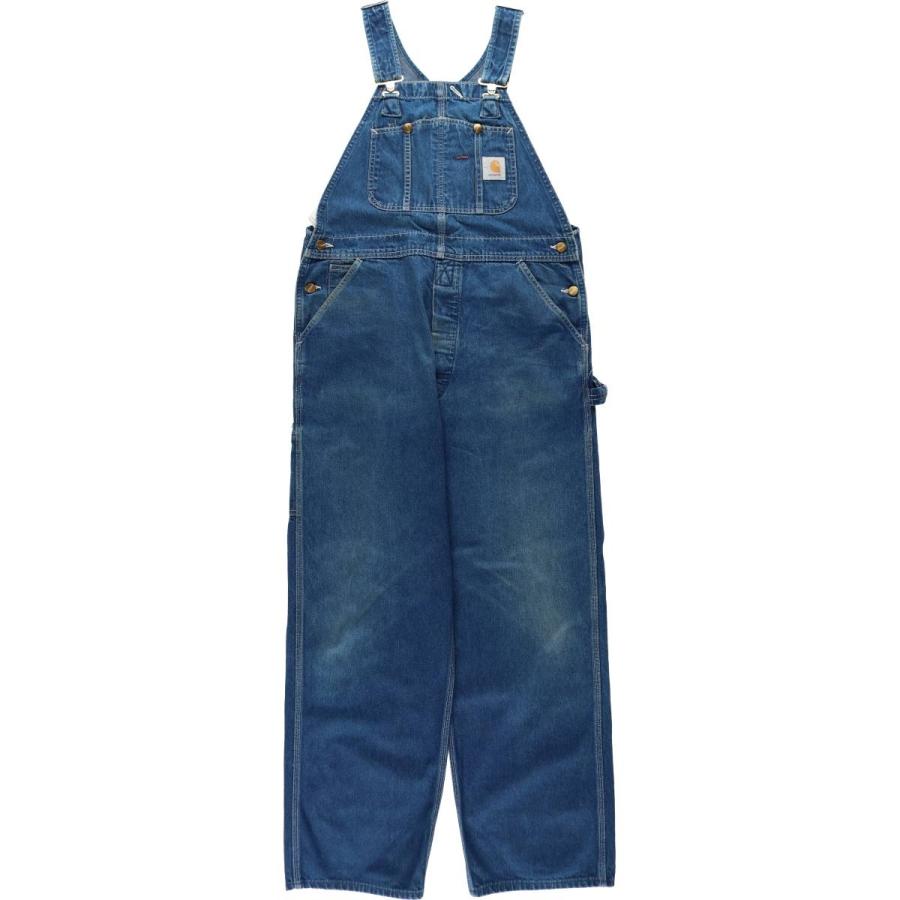 古着 カーハート Carhartt デニムオーバーオール メンズw37相当/eaa630423 Carhartt（カーハート） 古着 デニムオーバーオール メンズw37相当