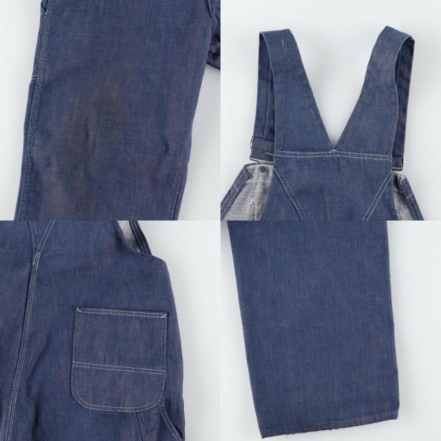 古着 70年代~ シアーズ Sears バットダイ デニムオーバーオール メンズ
