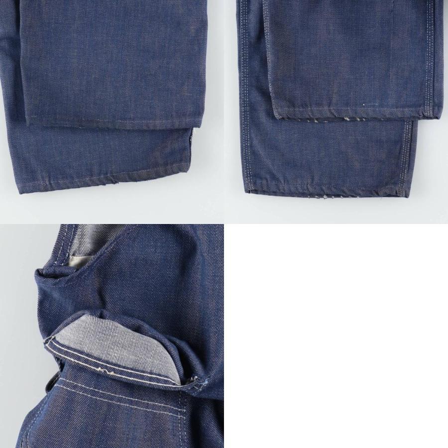 古着 70年代~ シアーズ Sears バットダイ デニムオーバーオール メンズ