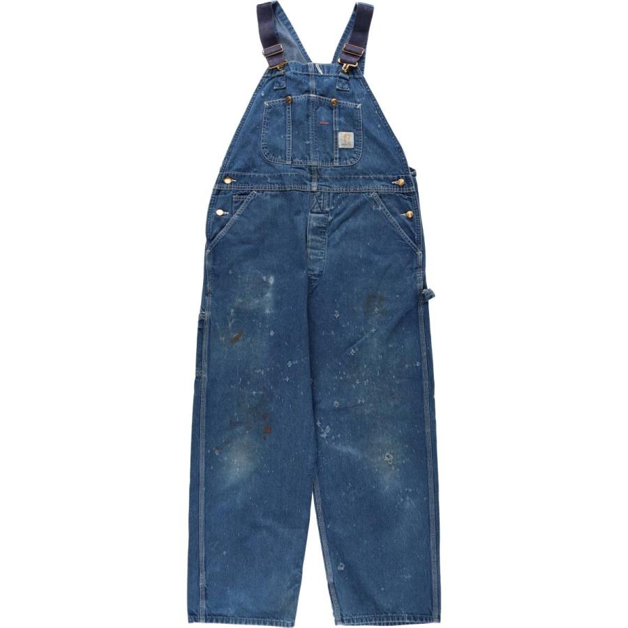 Carhartt（カーハート） 古着 デニムオーバーオール メンズw37相当