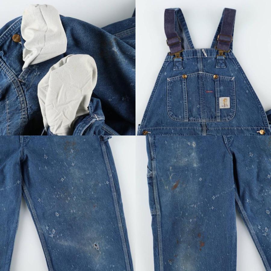 Carhartt（カーハート） 古着 デニムオーバーオール メンズw37相当