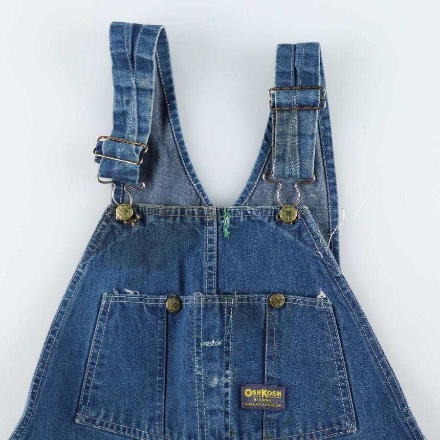 60年代〜70年代　OshKosh デニムオーバーオール　36×30 OSHKOSH（オシュコシュ） 古着 60~70年代 デニムオーバーオール メンズ