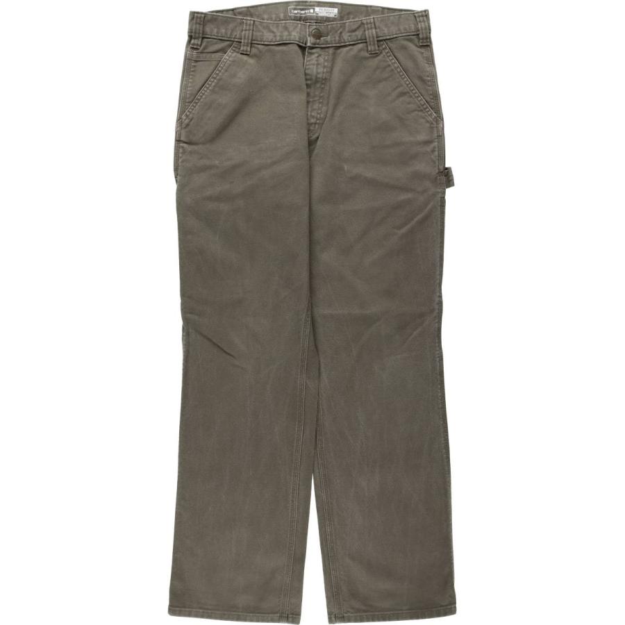 古着 カーハート Carhartt RELAXED FIT ダックペインターパンツ メンズw34相当 ジッパーフライ/eaa630683 Carhartt（カーハート） 古着 Carhartt RELAXED FIT ダックペインター