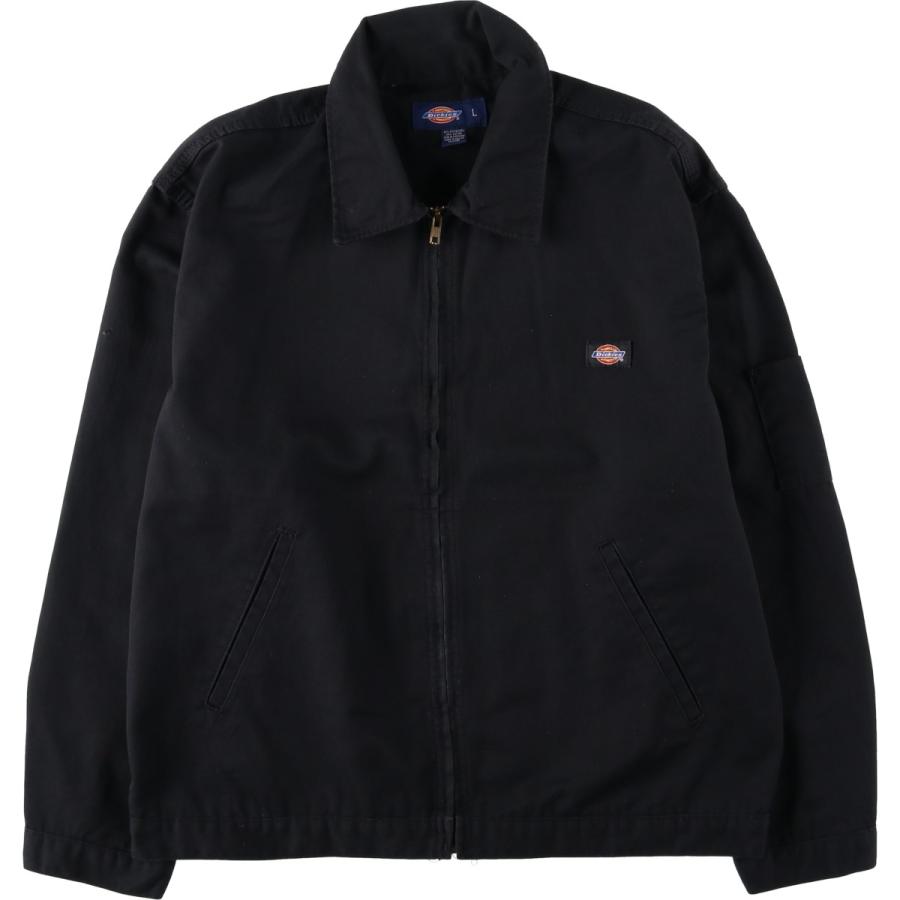 00s Dickies ディッキーズ アイゼンハワージャケット ブラック Dickies（ディッキーズ） 古着 アイゼンハワージャケット ワーク