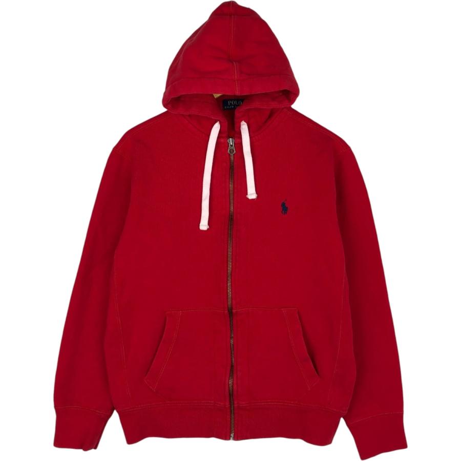 【美品】Polo Ralph Lauren 刺繍ロゴ フルジップパーカー 古着L 古着 ラルフローレン Ralph Lauren POLO RALPH LAUREN スウェット
