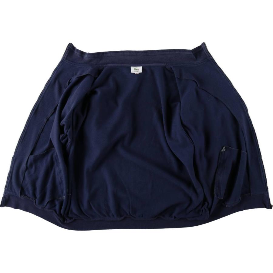 古着 ラコステ LACOSTE 鹿の子 フルジップスウェットシャツ トレーナー 6 メンズXL相当/eaa631066 LACOSTE（ラコステ） 古着 鹿の子 フルジップスウェットシャツ