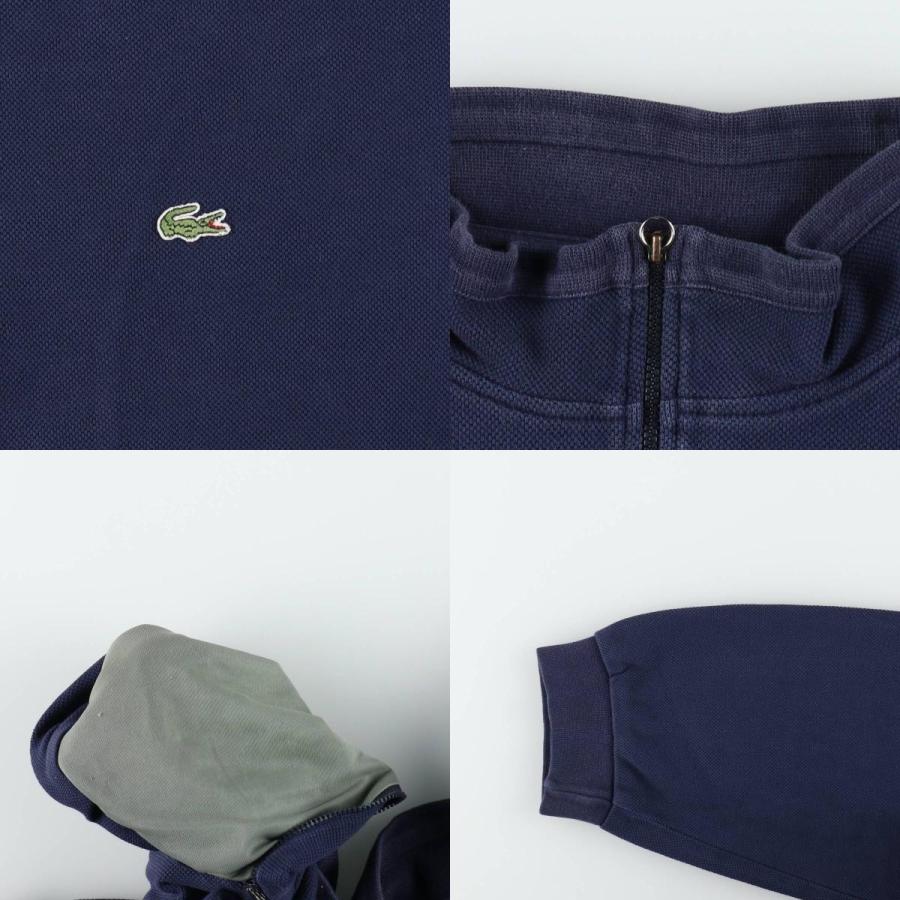 LACOSTE（ラコステ） 古着 鹿の子 フルジップスウェットシャツ