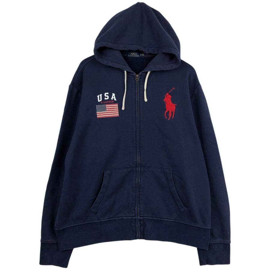 古着 ラルフローレン Ralph Lauren POLO RALPH LAUREN 星条旗柄 ビッグ