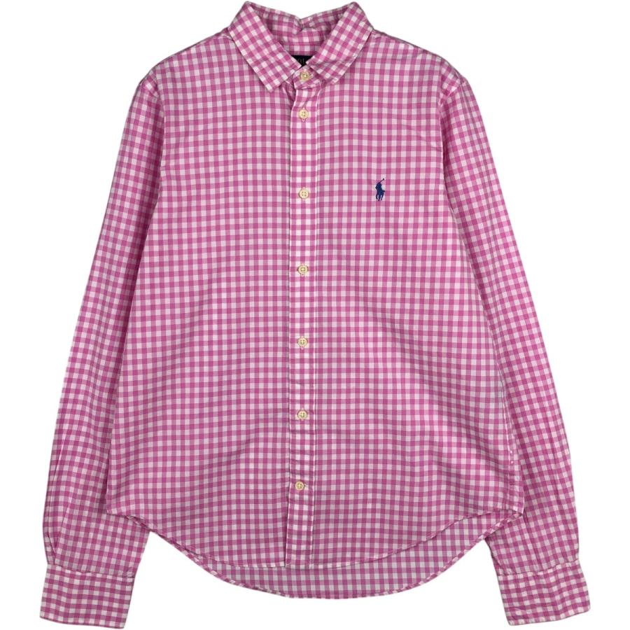 美品☆Ralph Lauren ラルフローレン 長袖シャツ ギンガムチェック POLO RALPH LAUREN（ポロ・ラルフローレン） ラルフローレン 長袖