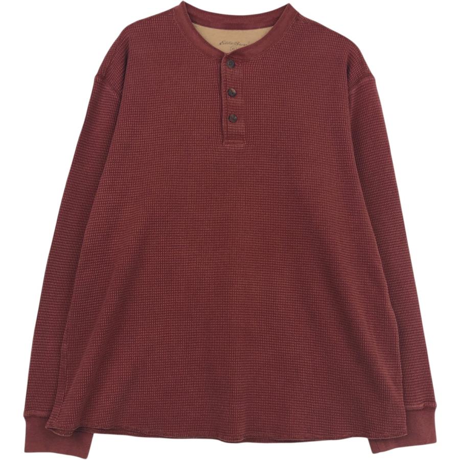 Eddie Bauer（エディーバウアー） 古着 ヘンリーネック サーマルロンT 